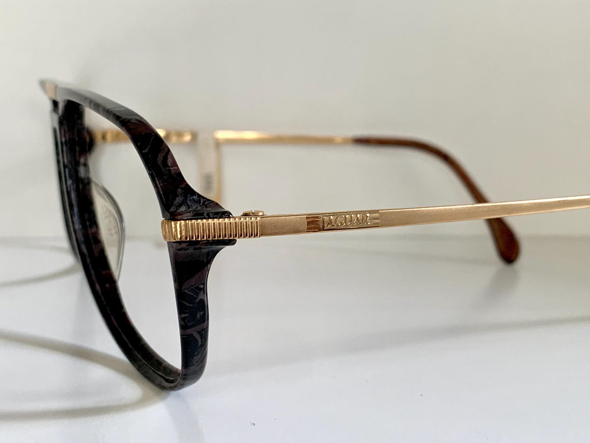 Vintage 70er Jahre XL Brille – Optyl 3502 Fassung in Grün und Gelb