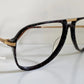 Vintage 70er Jahre XL Brille – Optyl 3502 Fassung in Grün und Gelb