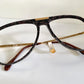 Vintage 70er Jahre XL Brille – Optyl 3502 Fassung in Grün und Gelb