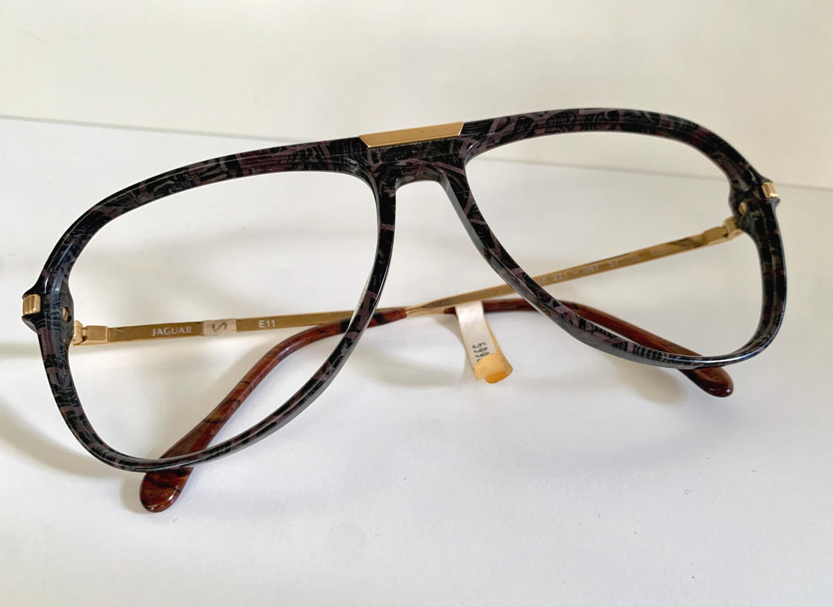 Vintage 70er Jahre XL Brille – Optyl 3502 Fassung in Grün und Gelb
