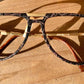 Vintage 70er Jahre XL Brille – Optyl 3502 Fassung in Grün und Gelb