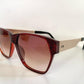 Christian Dior Vintage Sonnenbrille - 2056 XL silberne und grüne Fassung