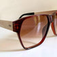 Christian Dior Vintage Sonnenbrille - 2056 XL silberne und grüne Fassung