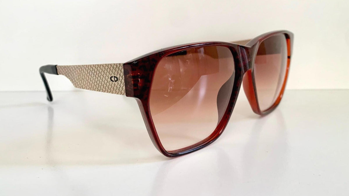 Christian Dior Vintage Sonnenbrille - 2056 XL silberne und grüne Fassung