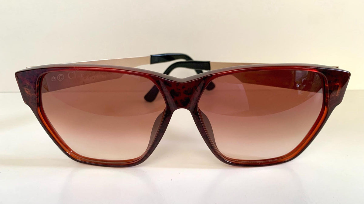 Christian Dior Vintage Sonnenbrille - 2056 XL silberne und grüne Fassung