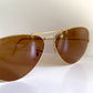 Vintage Ray Ban aviator Chromax sunglasses B&L USA -  62mm 80s Driving Series