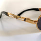 Vogart 80s vintage sunglasses - oval golden frame